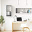  Ensemble de 4 tablettes murales cubiques flottantes pour la découverte de l'espace, gris-65563795