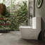 Toilette à double chasse blanche avec siège inclus
