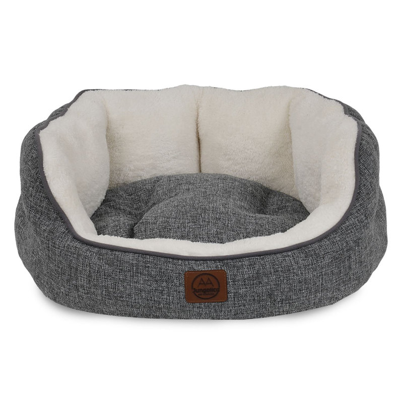 Lit pour animal de compagnie, Gris / Blanc, L 19,7 po x l 17,7 po