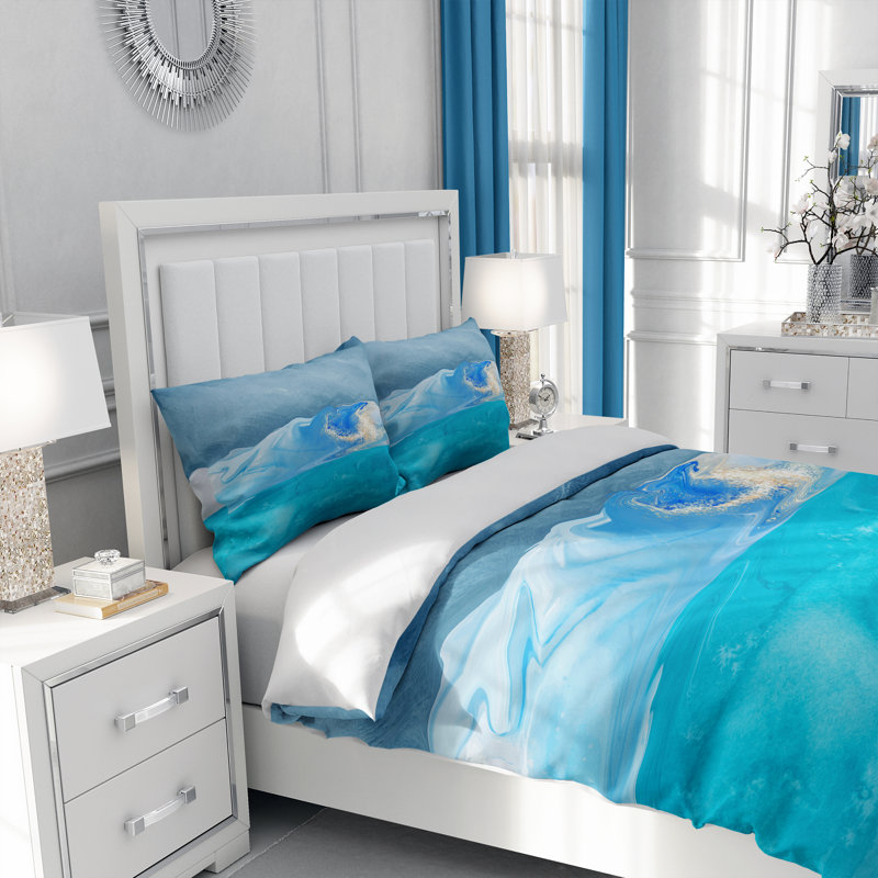Abstract Duvet Cover, King Duvet Cover + 2 King Shams