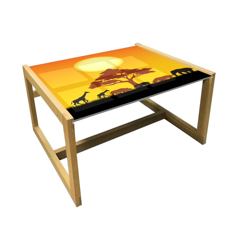 Jalaiyah Sled Coffee Table, 62cm H x 74cm W x 40cm D