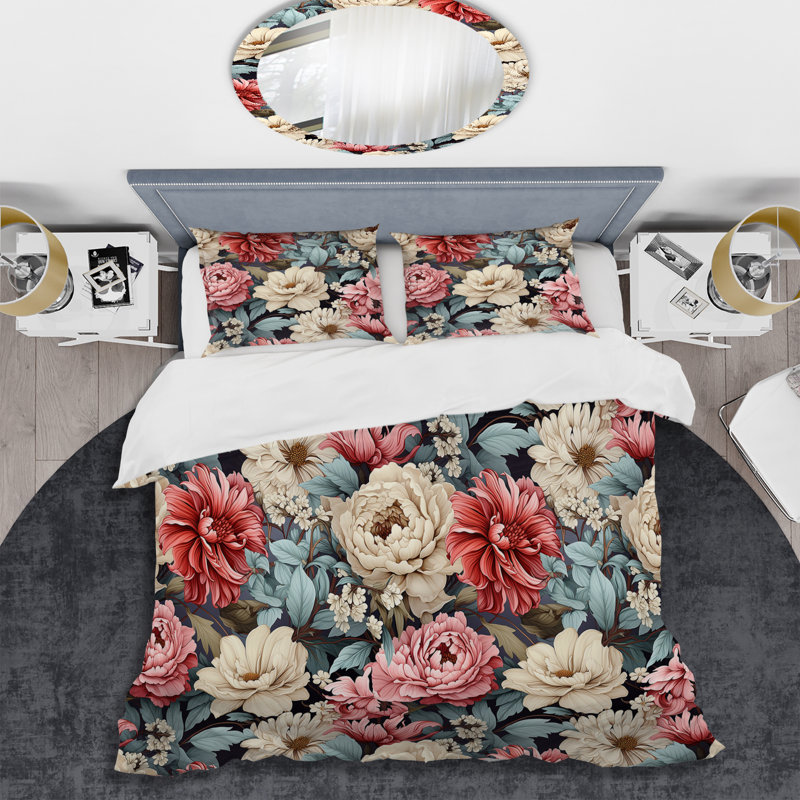 Ensemble de housse de couette rétro Boho, Housse de couette pour grand lit et 2 taies décor