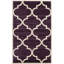 Tapis mauve / beige à motif géométrique Theodora-40285556