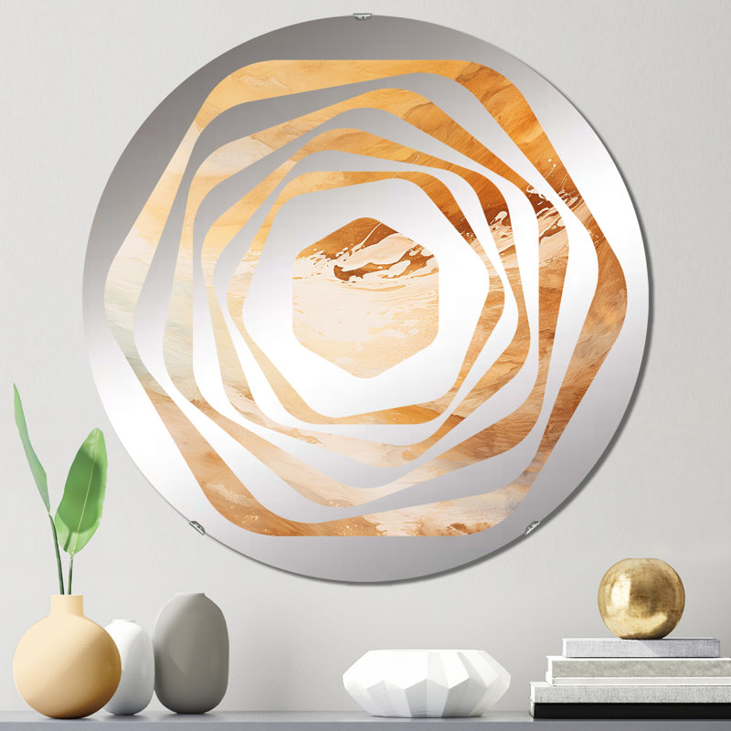 Ethain - Miroir décoratif Amorphe, 23,6 po x 23,6 po