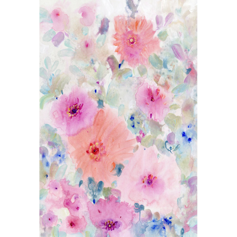 Motif floral lumineux II, H 12 po x l 8 po