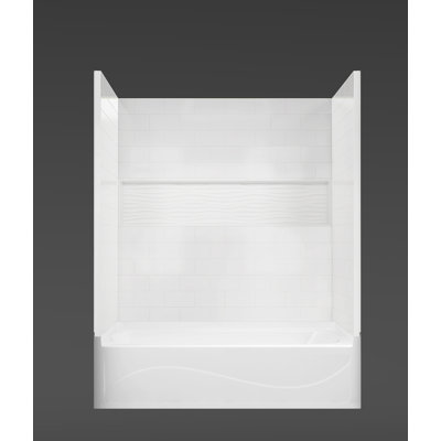 4-Piece Direct-to-Stud Alcove Tub Surround in White