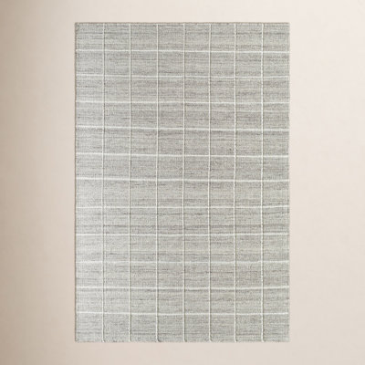 Lavande Hand-Woven Geometric Gray Rug