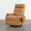 Chaise pivotante manuelle de 25,2 po avec pochette de rangement, plateau rabattable et porte-gobelets doubles-129339224