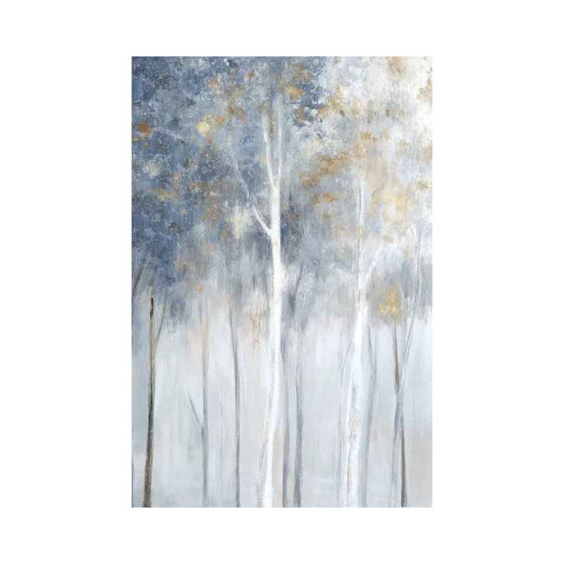 Fog And Gold II by Eva Watts - Wrapped Canvas Painting, 152.5 cm H x 101.5 cm W