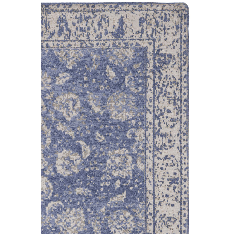 Tapis bleu / gris HuneyCutt, Rectangle 2 pi x 5 pi