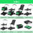2 Tier Collapsible Shopping Cart On Wheels, Portable Folding Grocery Cart with Removable Crate-121334355