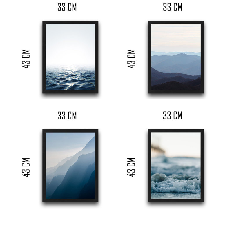 Anonymous - 4 Piece Single Picture Frame Print
