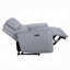 Canapé inclinable électrique Jero, 2 places, port USB, similicuir gris