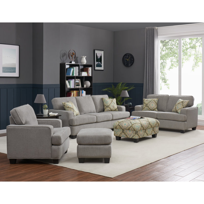 Alora Upholstered 62'' Loveseat, Gray
