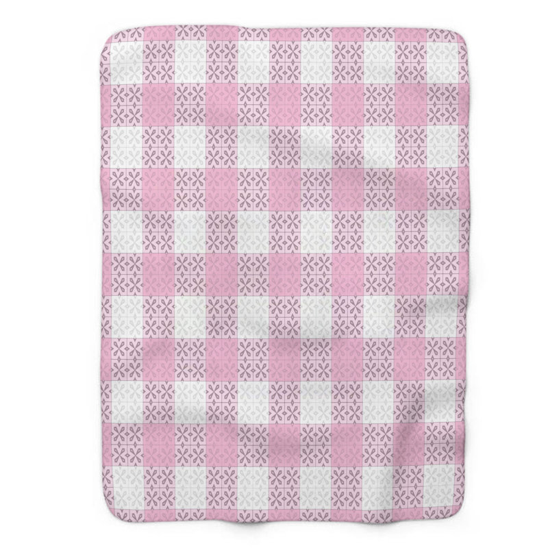 Doux tissu écossais - couverture Sherpa de qualité supérieure 0183, L 60 po x L 80 po