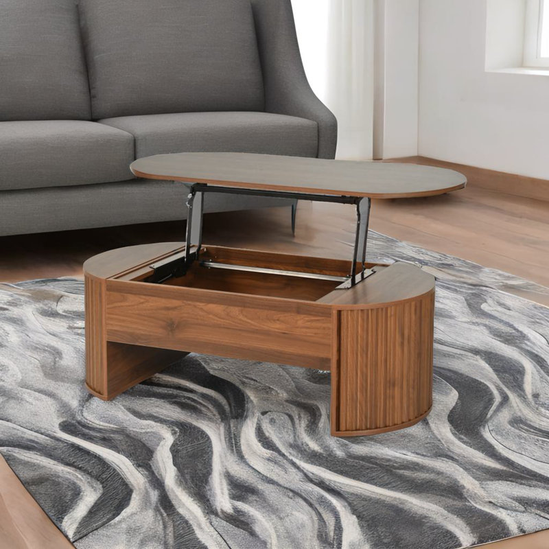 Table basse à plateau relevable