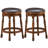 Soraya Swivel Upholstered Counter Stool with Solid Wood Frame-1569954657