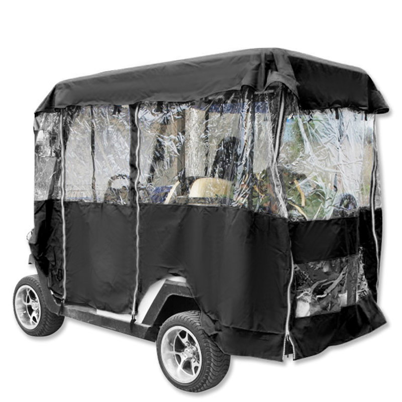 Housse de chariot de golf à fermeture autoagrippante, H 62,2 po x l 78,7 po x P 43,3 po, Noir