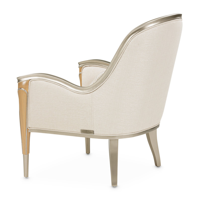 Villa Cherie 31'' Wide Armchair, Pearl 100% Polyester