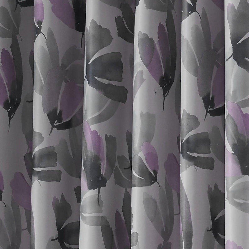 Ontario Amsterdam Eyelet Curtains, Purple, 229cm Width x 229cm Drop