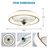 Denitra 19" Bedroom Flush Mount Ceiling Fan with Lights and Remote, Smart Bladeless Ceiling Fan with 6 Speed