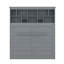 Grand lit escamotable mural avec tablettes supérieures et port USB-21451638