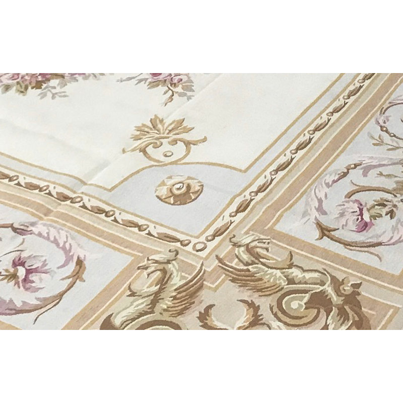 Aubusson Renaissance Wool Oriental Area Rug