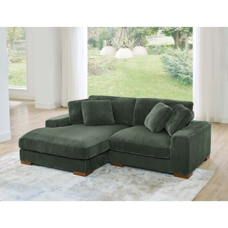 2 - Piece Corduroy Sectional