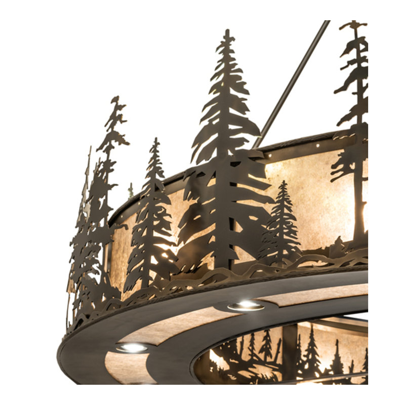 Tall Pines LED Downrod Ceiling Fan