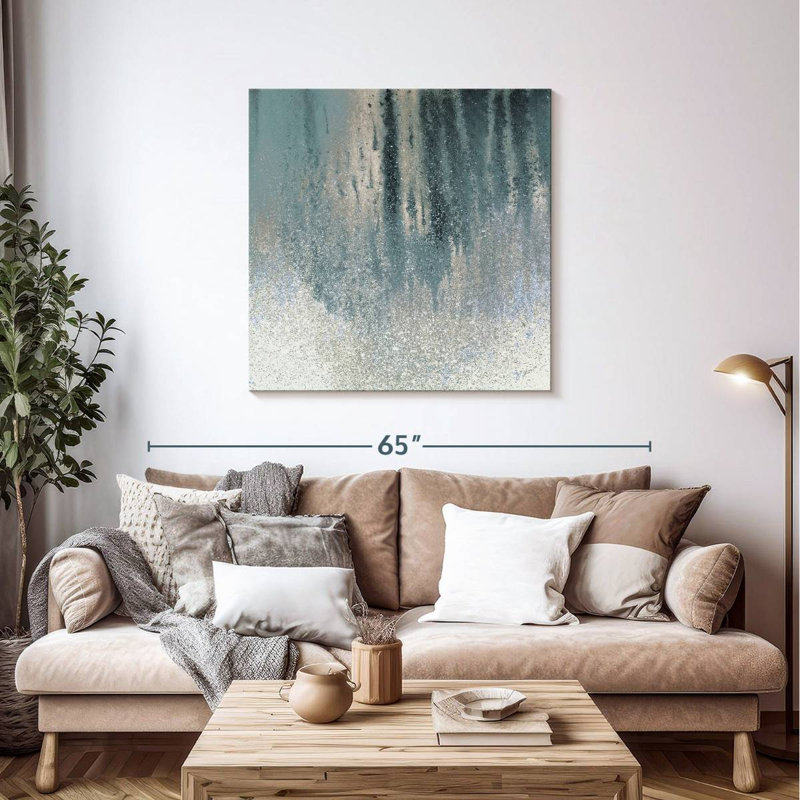 Avery Teal Summer Woods II, 39" H x 39" W