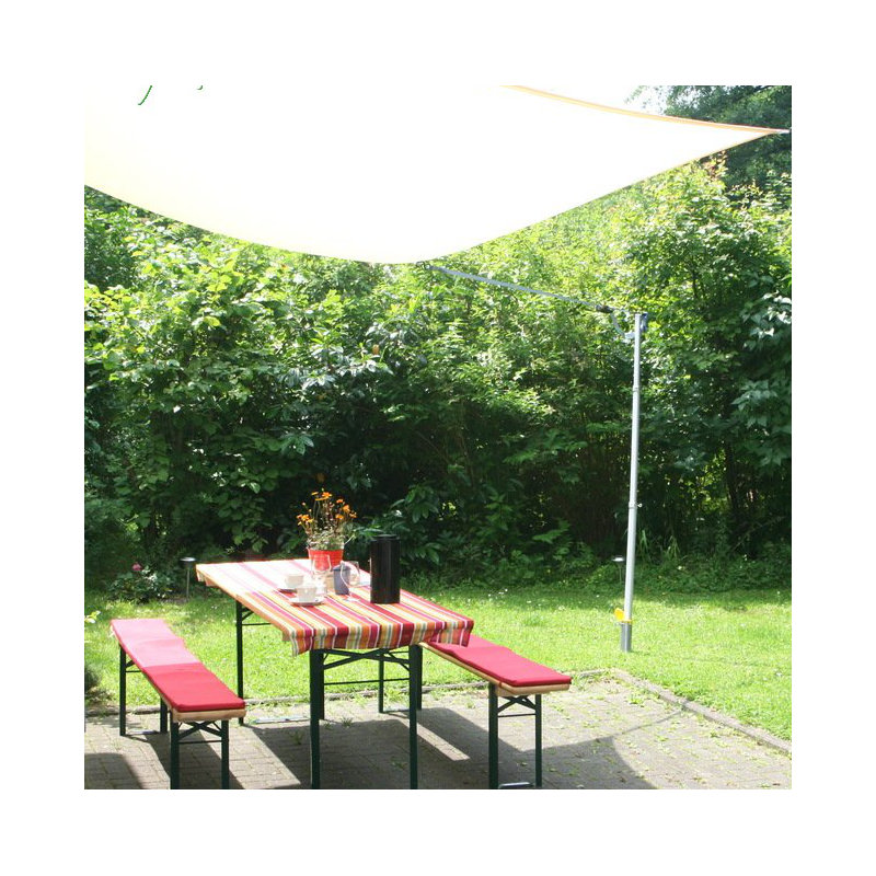 Naaman 4m x 3m Rectangular Shade Sail, Cream
