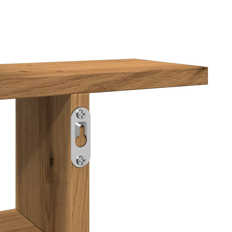 Rocchi Floating Shelf, 38cm H x 38cm W x 12cm, Artisan Oak