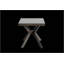 Table de patio en fonte d'aluminium durable avec une conception élégante tissée en croix pour une utilisation extérieure et une capacité de poids supérieure