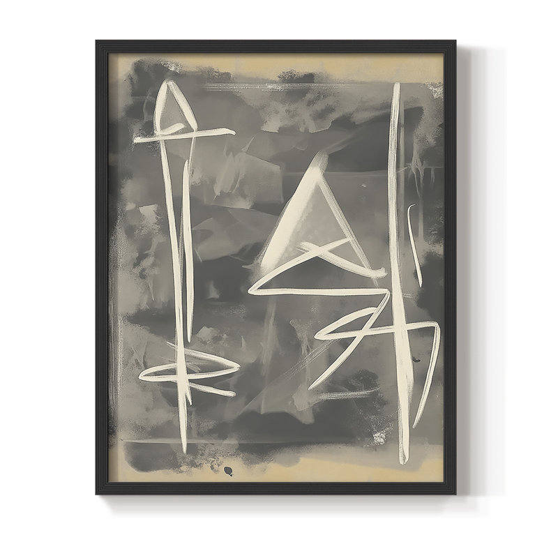 "ABSTRACT Series DCCL XXXIV" par J Paul, Noir, noir, noir, noir, H 11 po x l 9 po