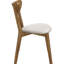 2 pièces sièges de salle à manger brun clair et châtaignier - dossier ouvert, chaises de style moderne Mid-Century 2