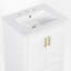 Meuble-lavabo simple 24 po avec plateau en céramique-300420506