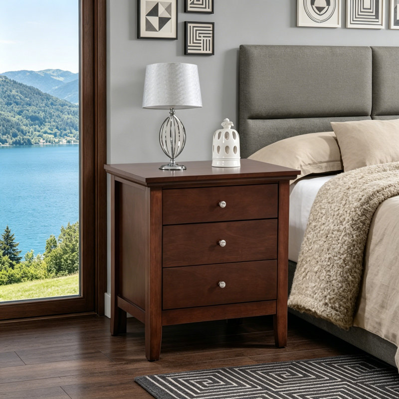 Table de chevet Marotz, Noyer
