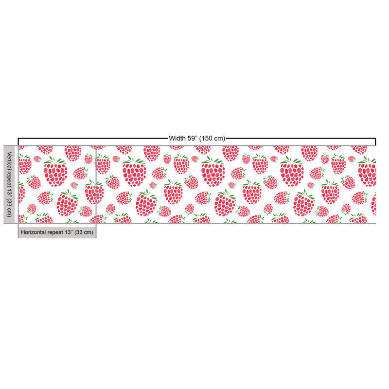 Cheryn Summer with Raspberries Multi-Purpose Fabric