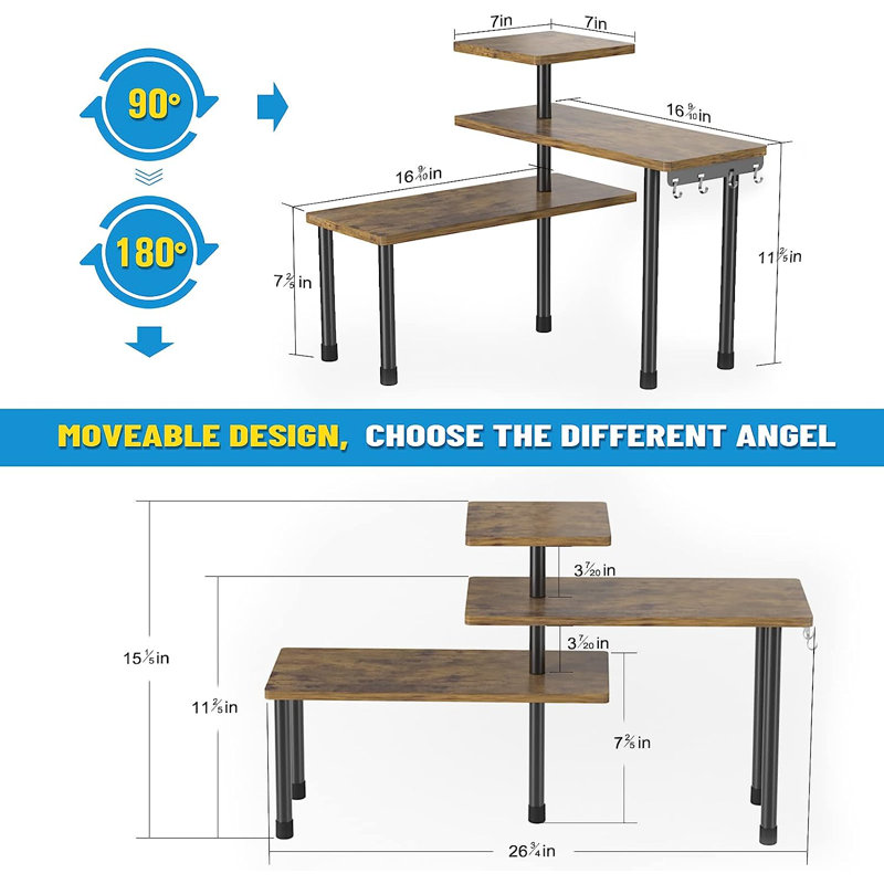 Madan Adjustable Cabinet Shelving Rack