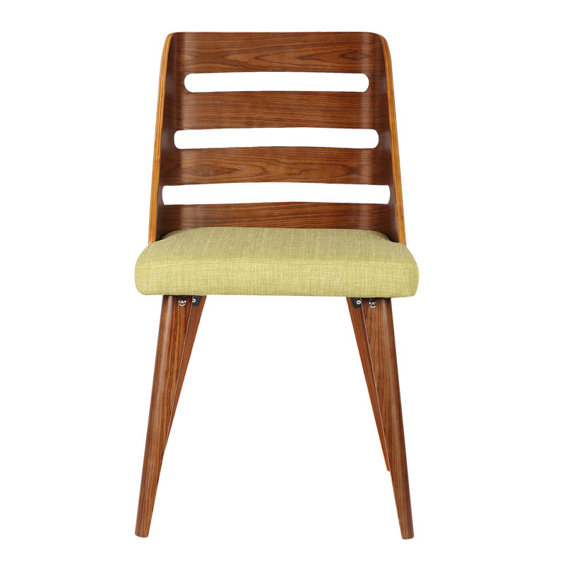 46cm H Upholstered Ladder Back Side Chair, Green