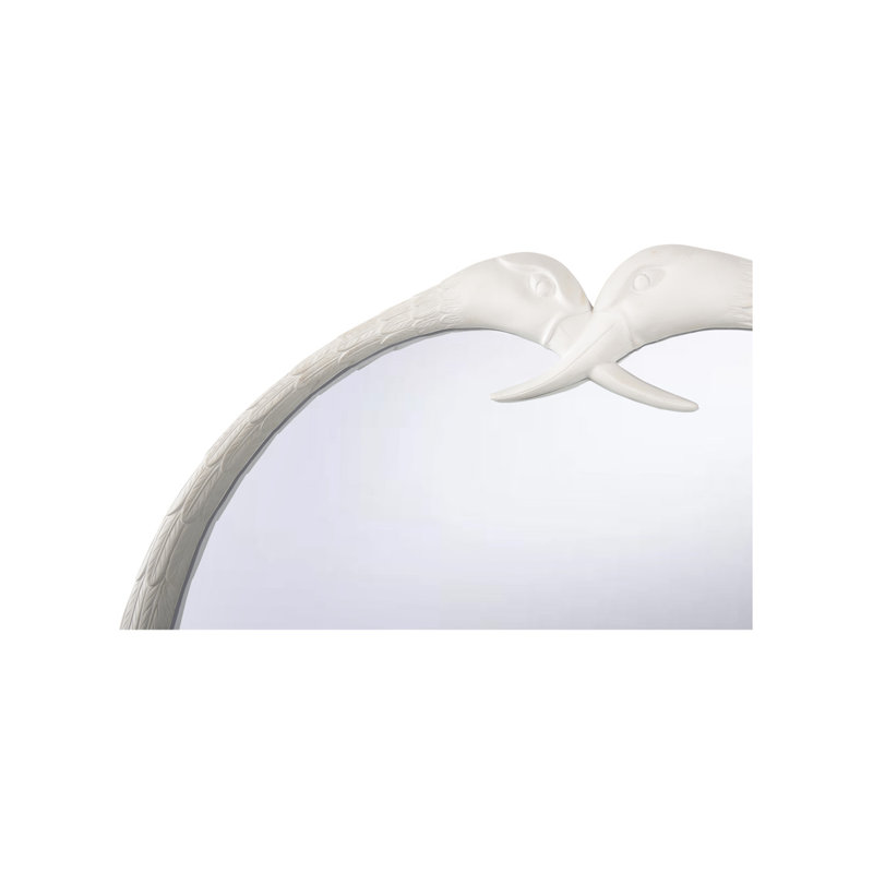 Crane Mirror, White
