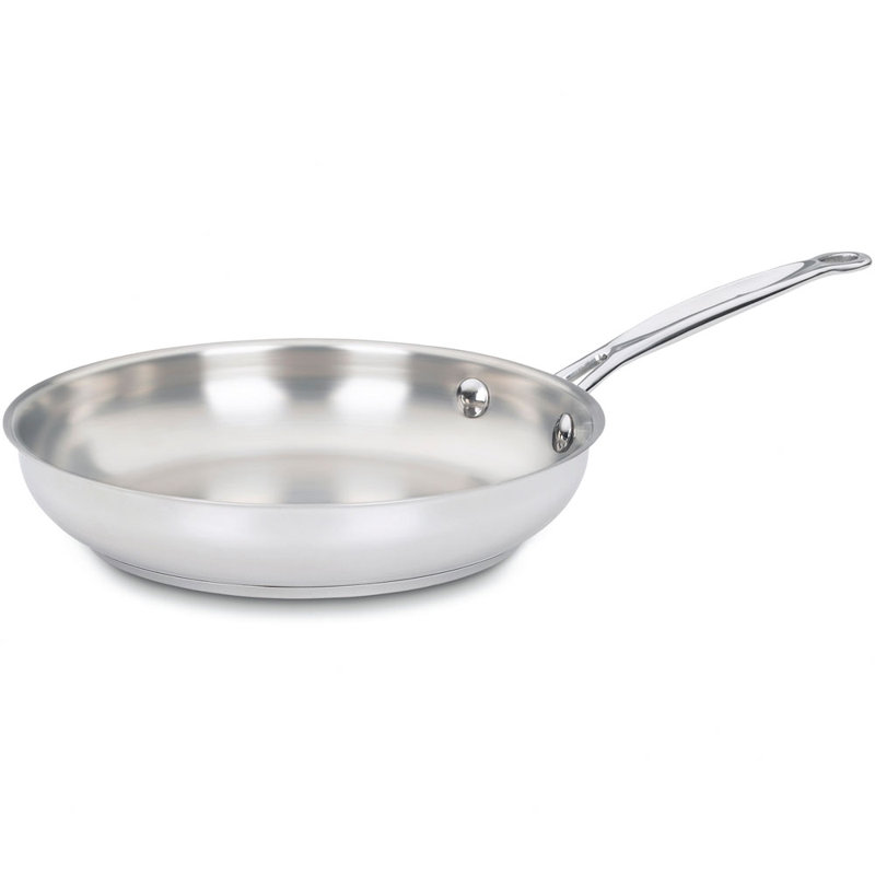Poêle classique en acier inoxydable Cuisinart Chef's, Diamètre 10 po