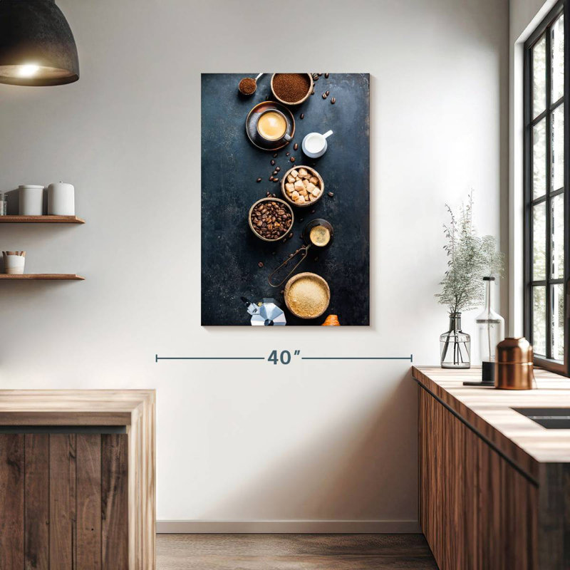 Yarlin Rustic Kitchen Coffee, 39" H x 26" W