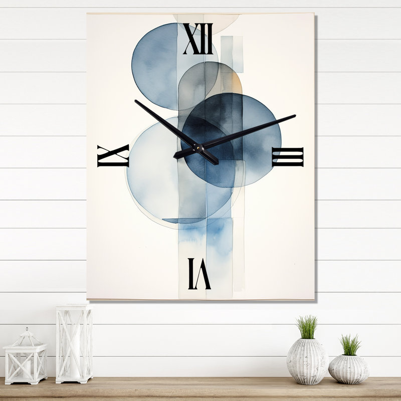 Horloge murale géométrique circulaire, Petit