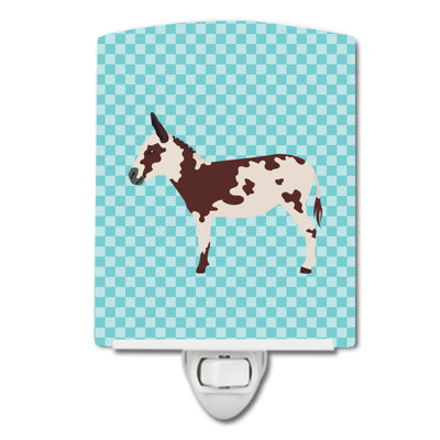 American Spotted Donkey Check Ceramic Night Light