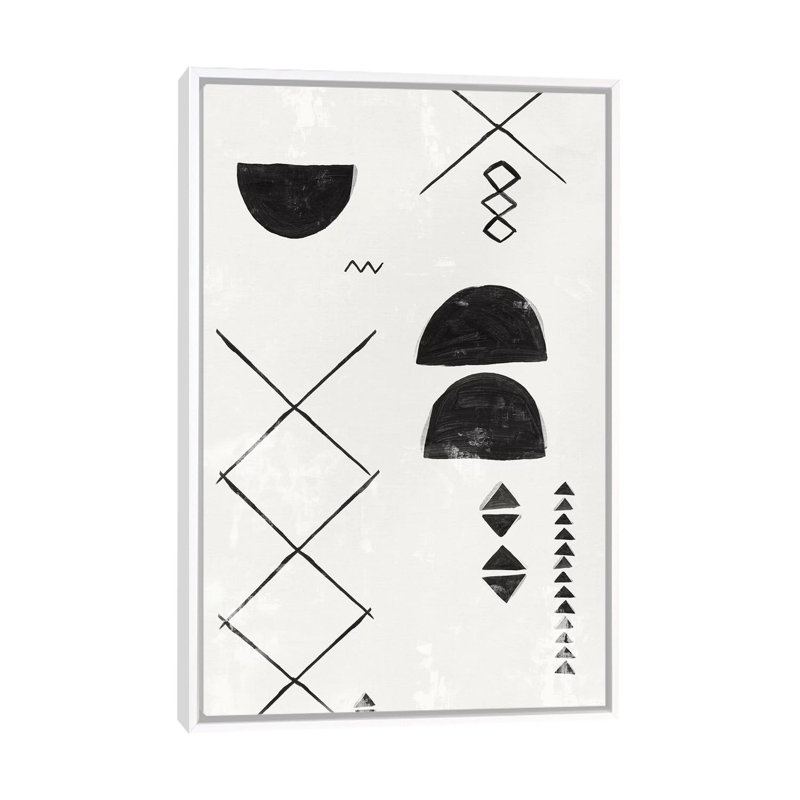«African Motifs I» par Isabelle Z - reproduction d'art, H 60 po x l 40po x P 1,5 po, Toile blanche encadrée, Aucun mat