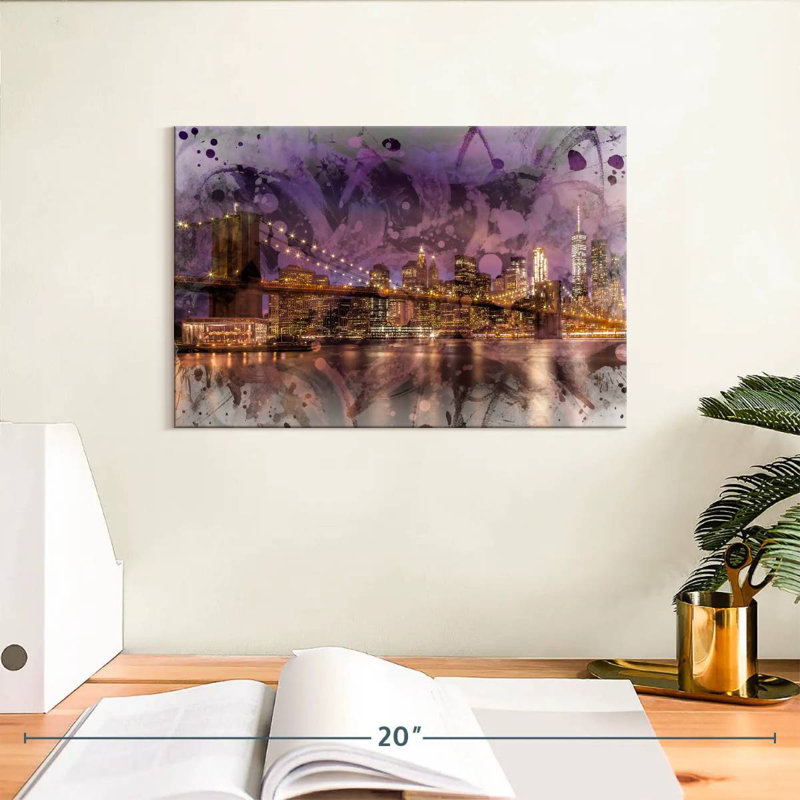 Lilie New York Lights, 8" H x 12" W