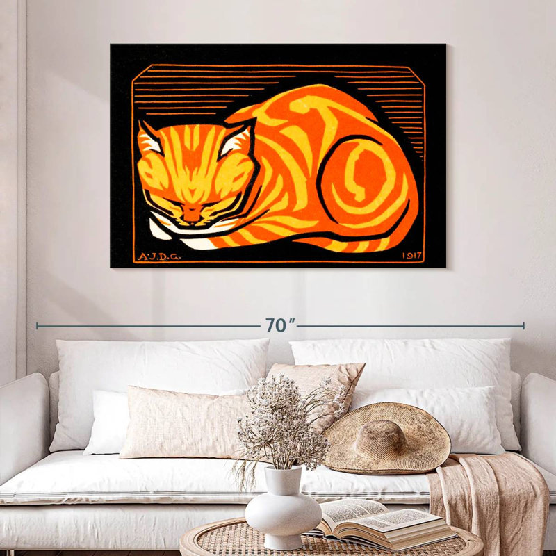 Brampt December Cat, 32" H x 48" W