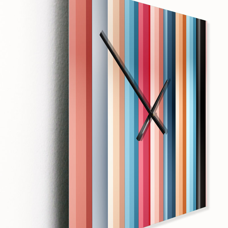 Jameese - Horloge murale moderne abstraite, Grand