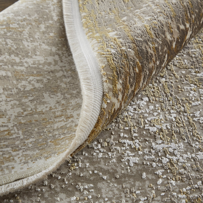 Viscose Abstract Indoor Rug, Rectangle 11'6" x 14'6"